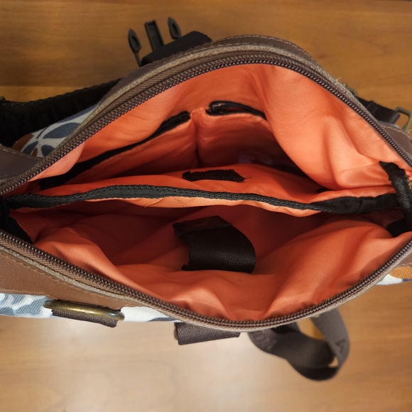 Anvanda floral/bird 5 in 1 convertible backpack bag messenger - Picture 10 of 13